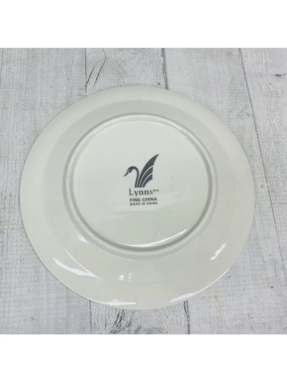 Lynn's China CLARYSSA Livingston Yellow Border Various Floral Salad Plate Set 4